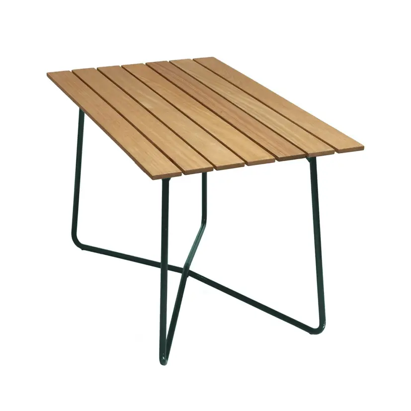 B25A bord oljad ek/mörkgrön 120×70 cm