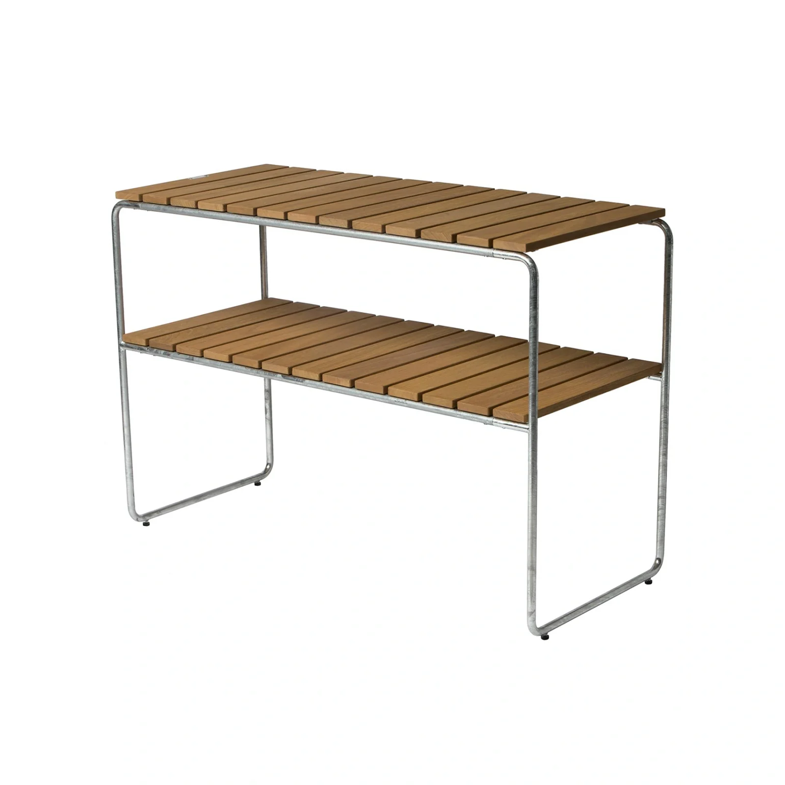 L105 avlastningsbord oljad ek / varmförzinkat stativ