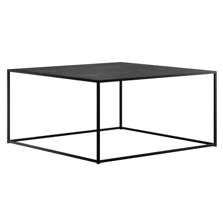 DesignOf soffbord i storleken 100x100 cm i svart.