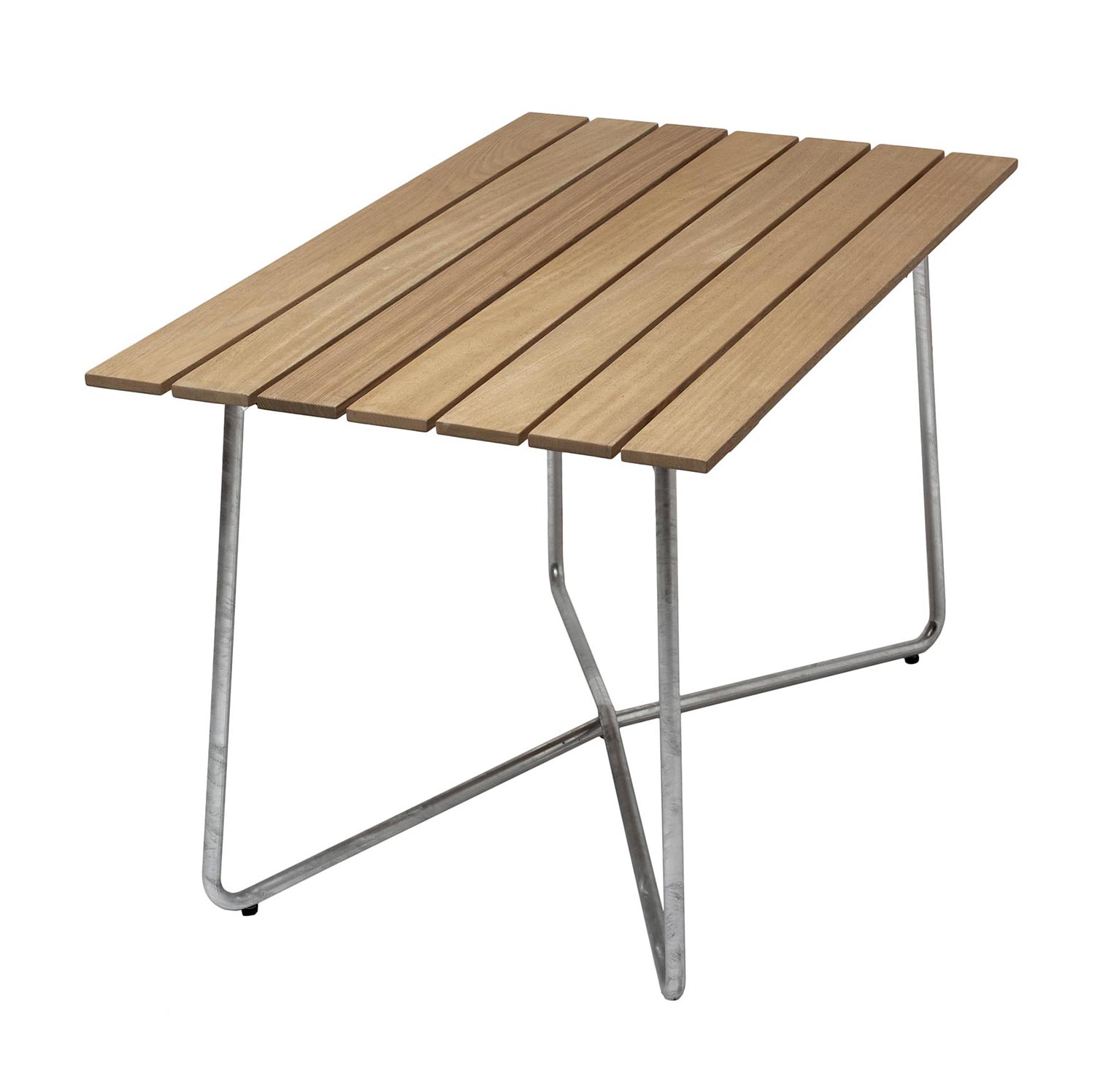 B25A bord oljad ek / varmförzinkat stativ 120×70 cm