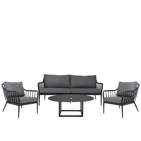 Coleville soffgrupp svart/grå