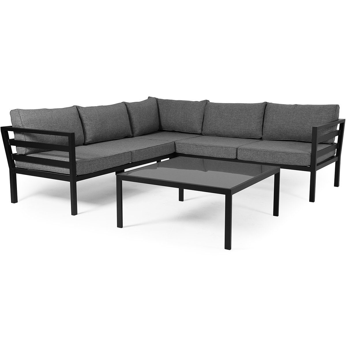 Leone soffbord matt svart 90x90 cm