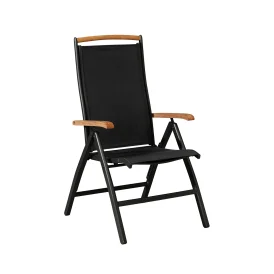 Nydala positionsstol svart/svart/teak