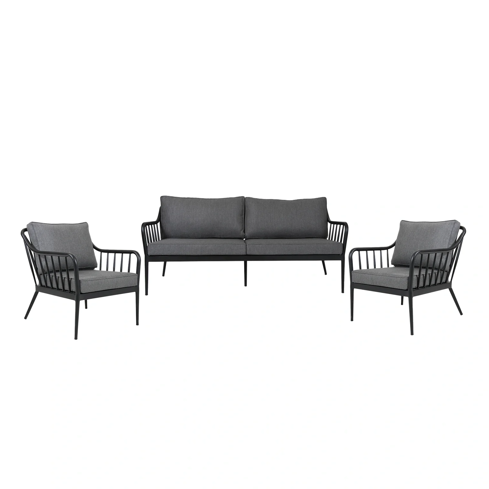 Coleville soffgrupp svart/grå