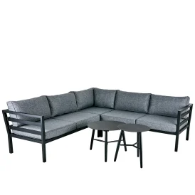 Weldon/Vannes hörnsoffgrupp svart