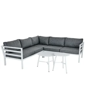 Weldon/Vannes hörnsoffgrupp vit