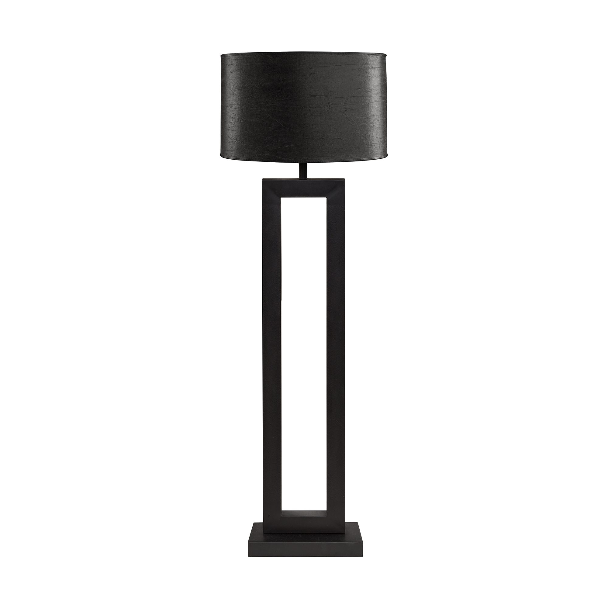 Arezzo golvlampfot från ARtwood, här med lampskärmen Oval i svart.