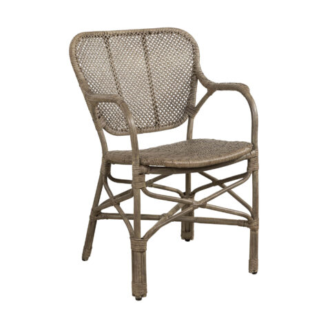 Bistro karmstol från Artwood, här i färgen antique grey.