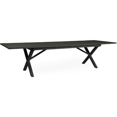 Förlängningsbord i svart aluminium från Brafab.