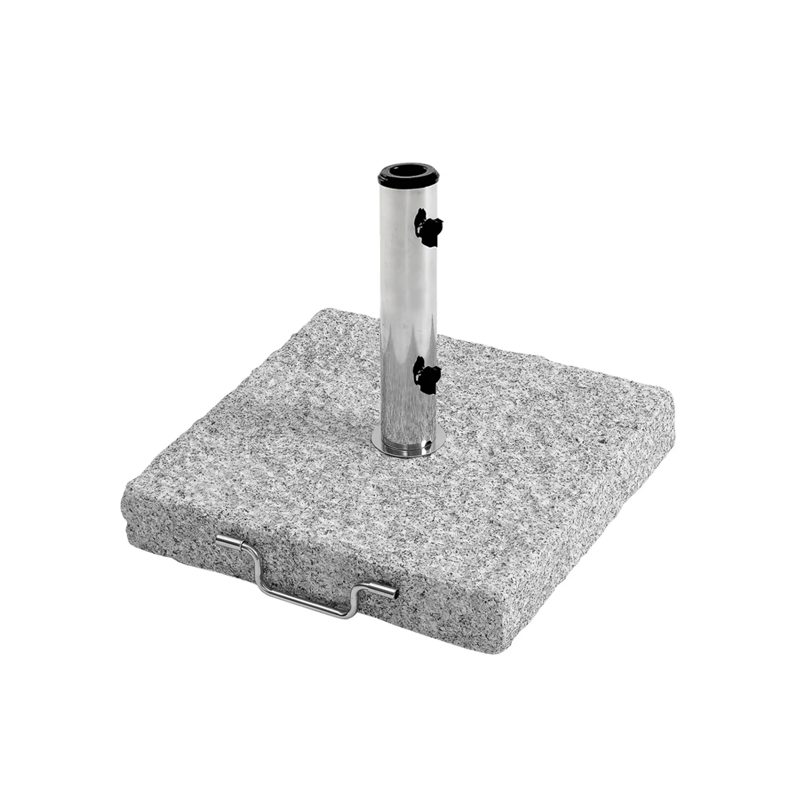 Mito parasollfot med hjul granit grov 40 kg