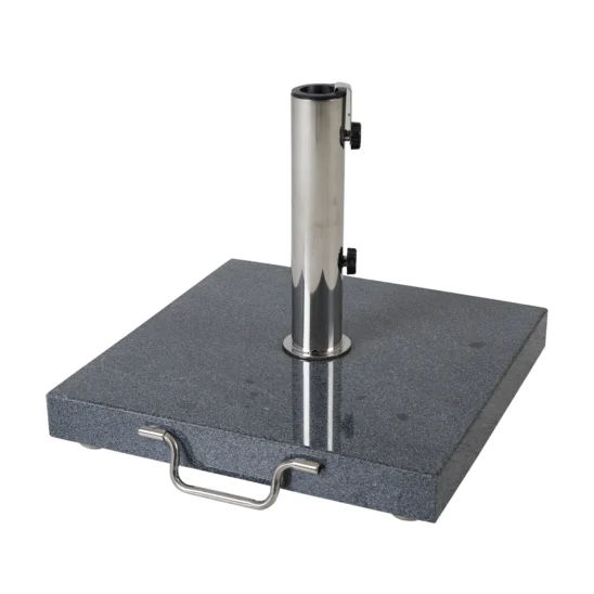Mito parasollfot med hjul granit blank 40 kg