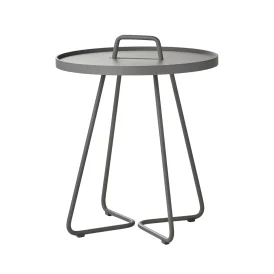 On-the-move bord liten, ljusgrå