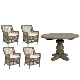 Marbella/French matgrupp vintage grey, 4+1