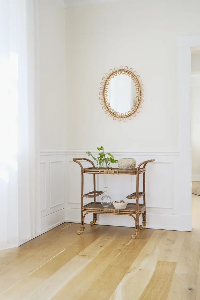 Sika design Carlo serveringsvagn antik + Luella spegel rotting natur