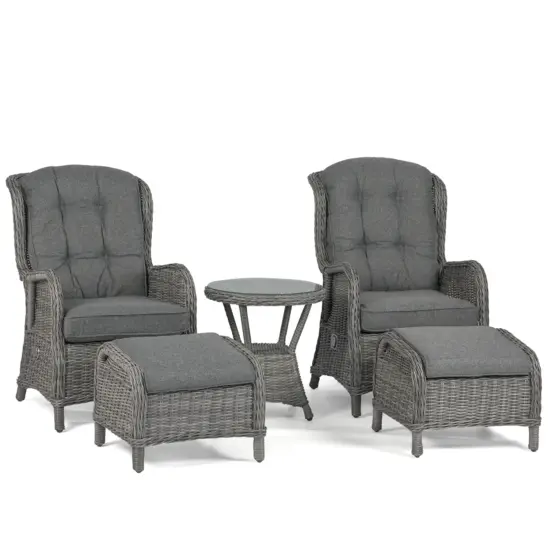 Rio fåtöljgrupp ställbar antracitgrå/mörkgrå allväder