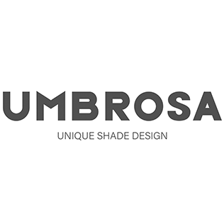 Logga för Umbrosa som tillverkar solskydd.