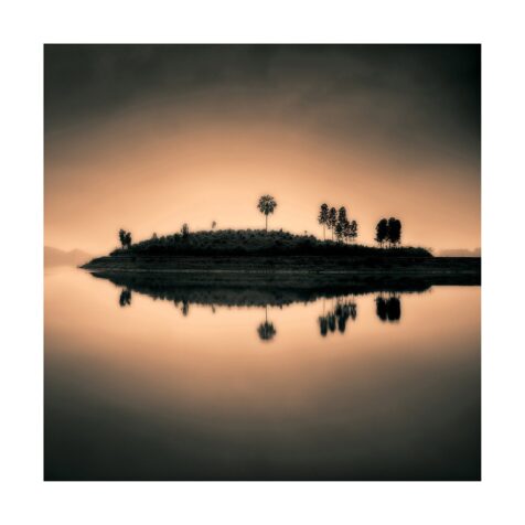 Sunset Island fotografi tavla från Artwood.
