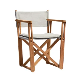 Kryss loungestol Sunbrella Ljusgrå ashe