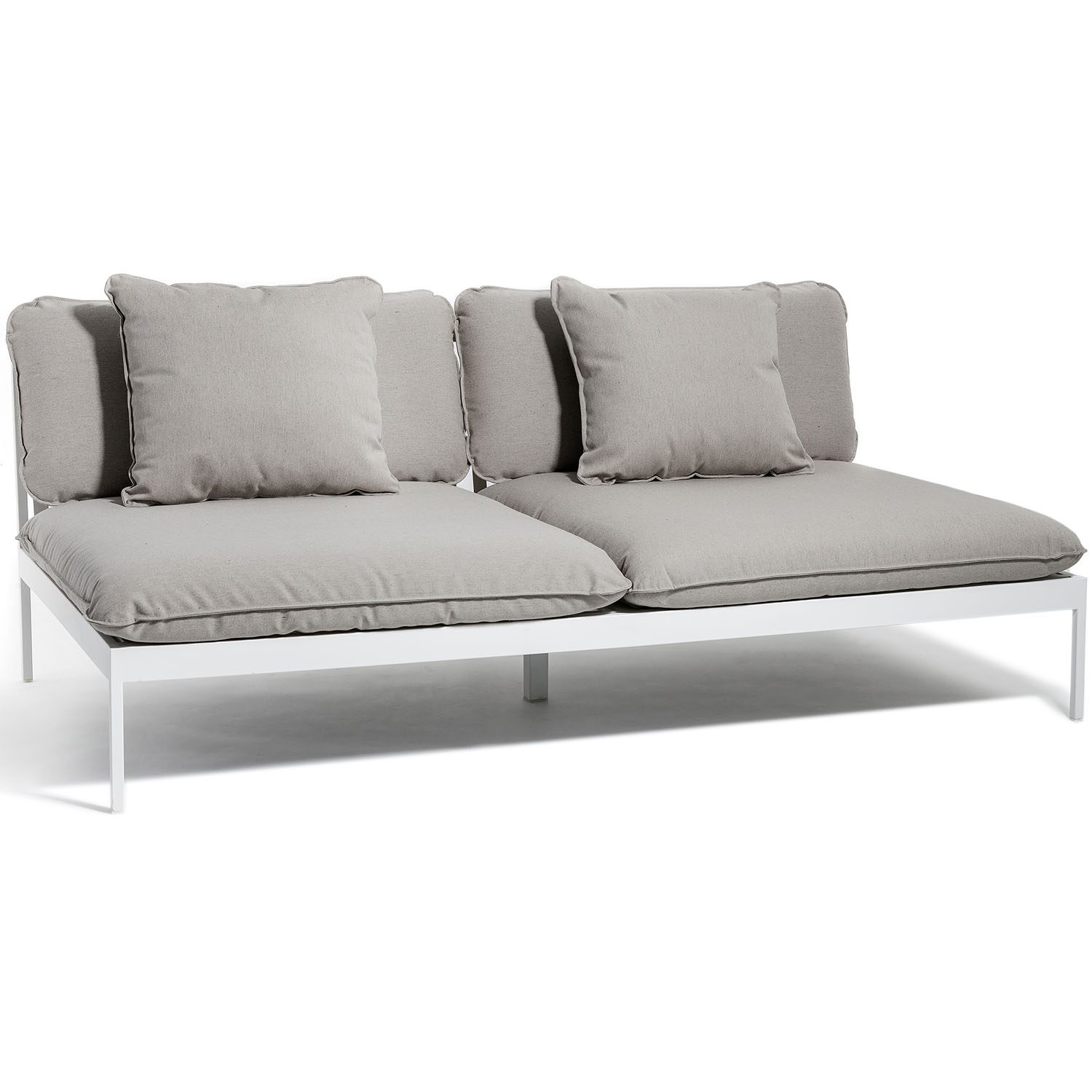 Ljusgrå Bonan soffa med ljusgrå dyna.
