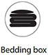 Illustration på Bedding box för Innovation Living produkter.