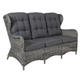 Rosita 3-sitssoffa grå/grå