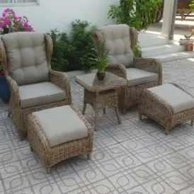 Rosita fåtöljgrupp natur/beige