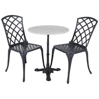 Arras och Loire grupp med antracitgrå stolar.