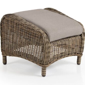 Rosita fotpall i konstrotting i färgen natur.