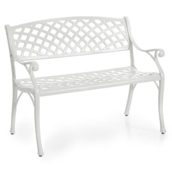 Arras2-sitssoffa i vit aluminium från Brafab.