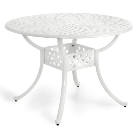 Arras matbord i klassisk design i vitt.