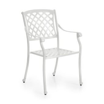 Arras karmstol i vitt från Brafab.