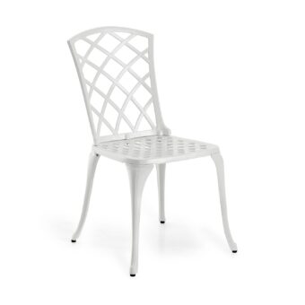 Arras caféstol i vitt från Brafab.