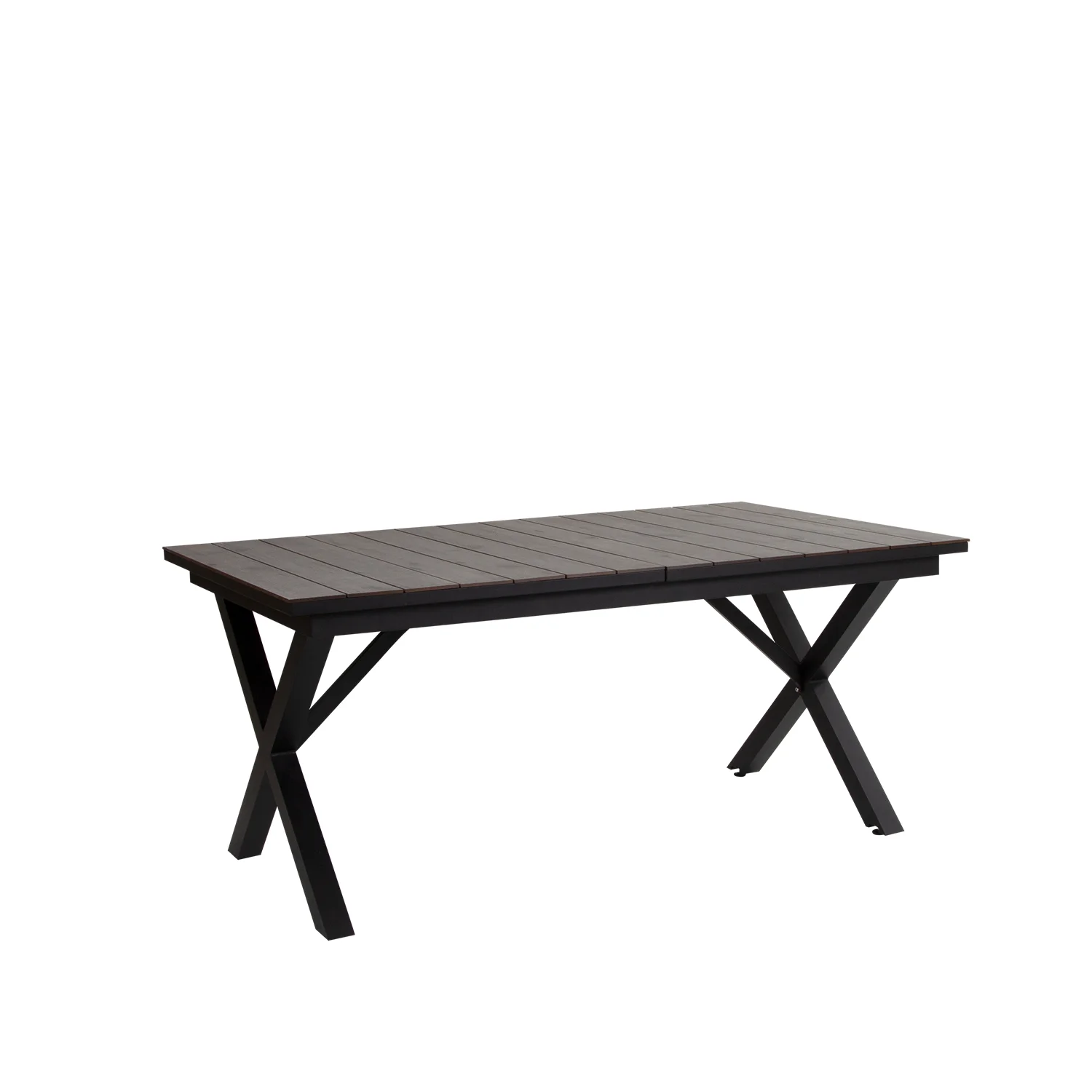 Hillmond förlängningsbord svart/grå 165-225x100 cm