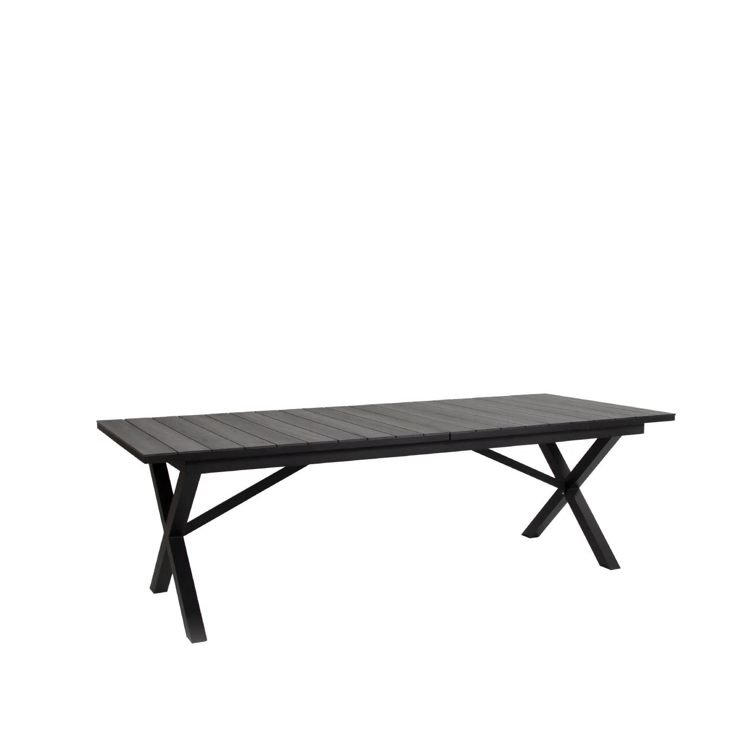 Hillmond förlängningsbord svart/grå 238-297x100 cm