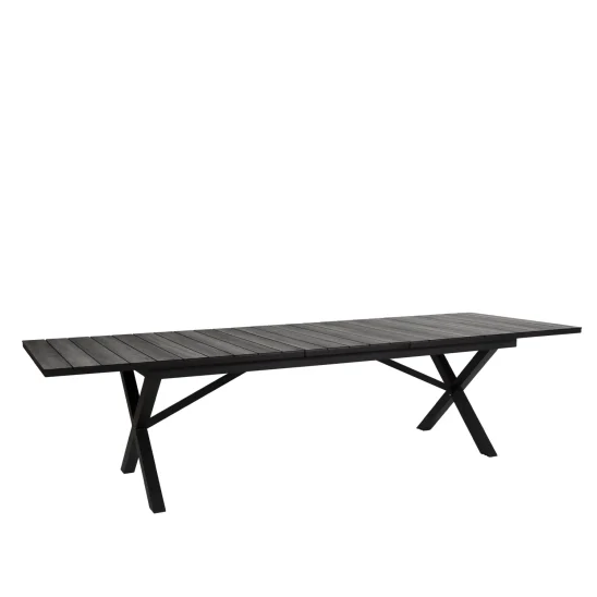 Hillmond förlängningsbord svart/grå 238-297x100 cm