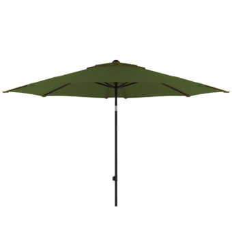 Solar Line parasoll svart/mossgrön Ø300 cm