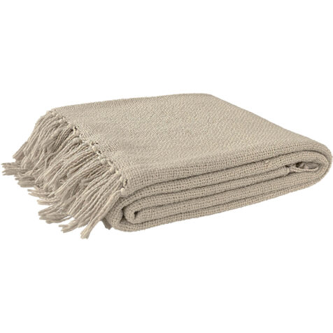 Zamora pläd i beige.