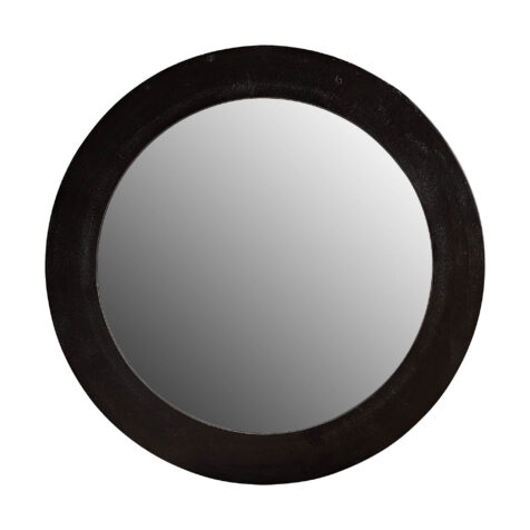 Enya spegel i svart aluminium.