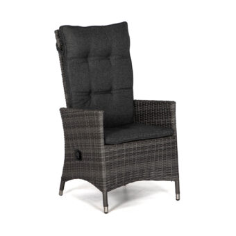 Georgia Lyx positionsstol antracitgrå med mörkgrå dyna
