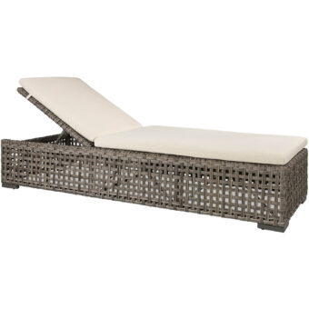 Orlando solsäng i rottingen Classic Grey från Artwood.