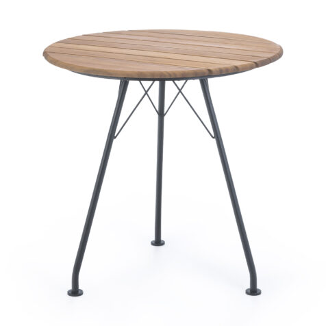Circum cafébord i stål och bambu.