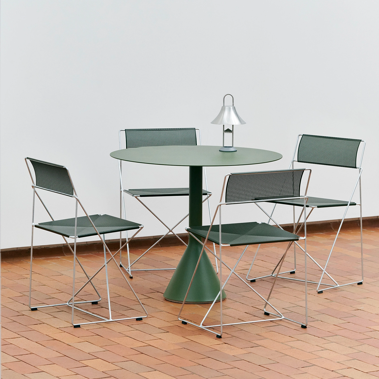 Palissade Cone bord olivgrön Ø90 cm