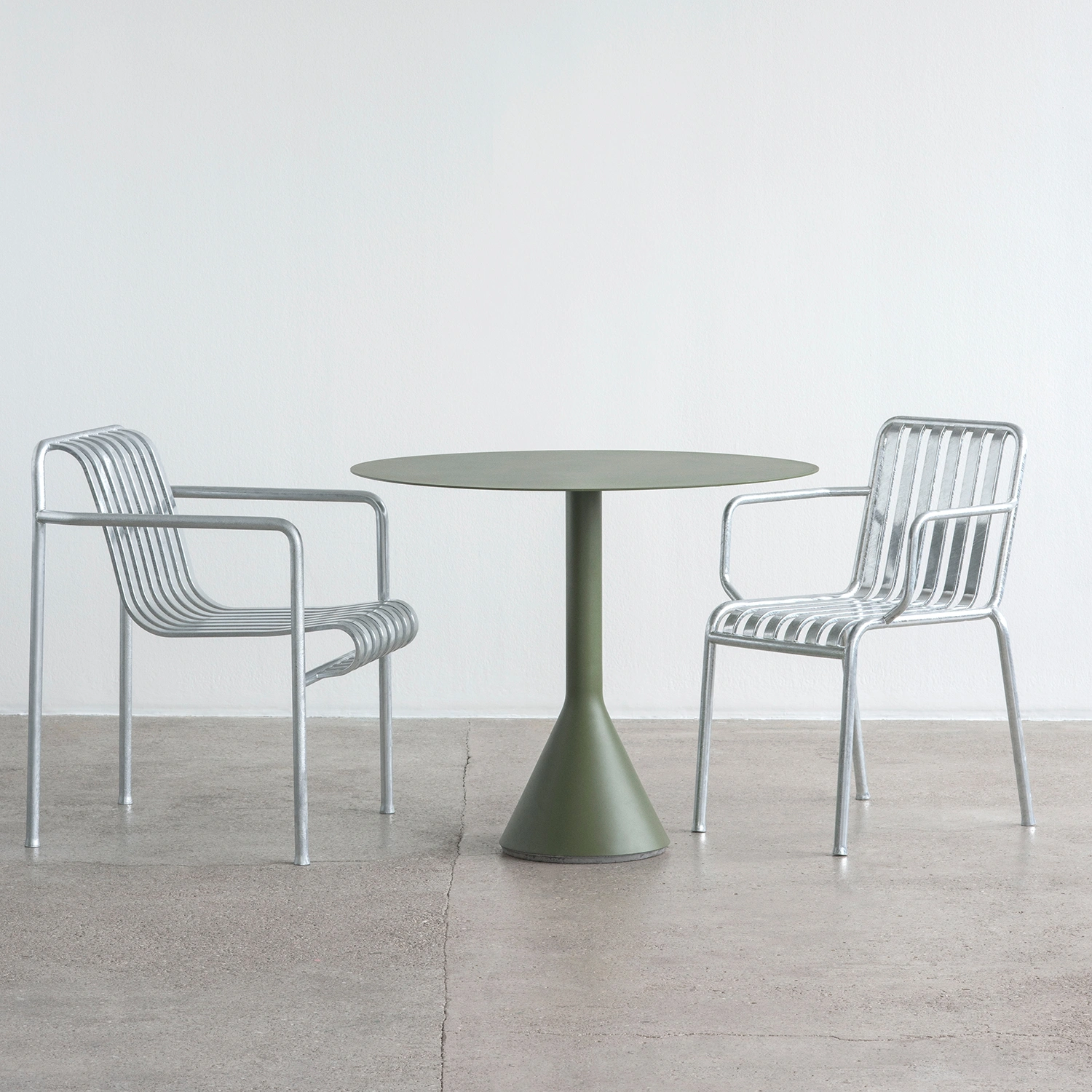 Palissade Cone bord olivgrön Ø90 cm