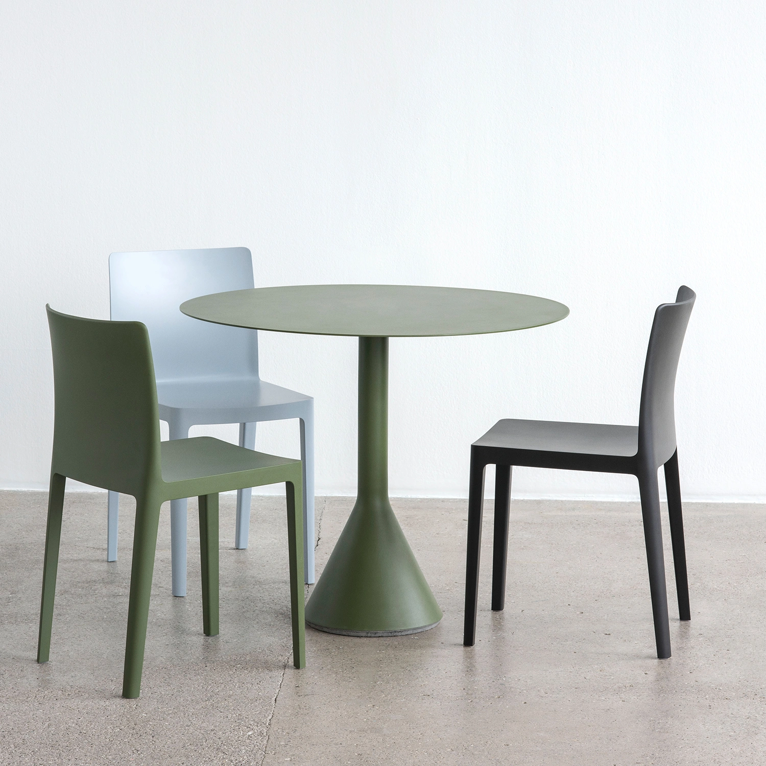 Palissade Cone bord olivgrön Ø90 cm