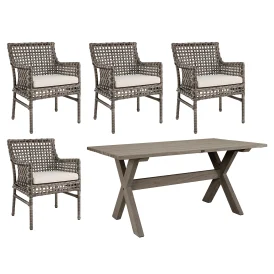 Santa Monica/Cross matgrupp vintage grey, 4+1