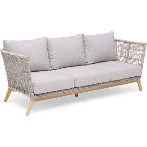 Himmelsnäs 3-sitssoffai beige konstrotting från Hillerstorp.