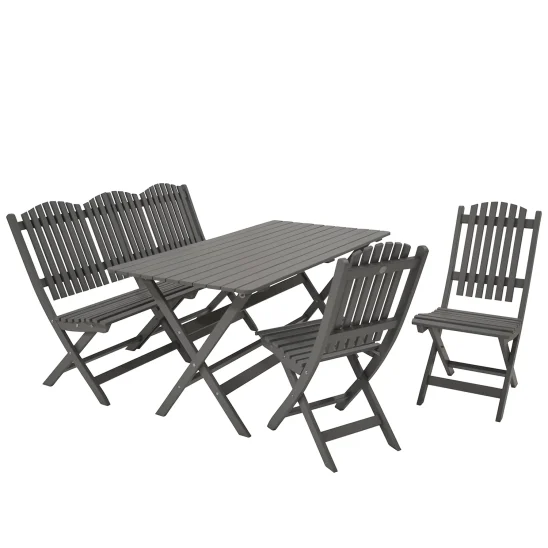 Slite matgrupp med soffa grå