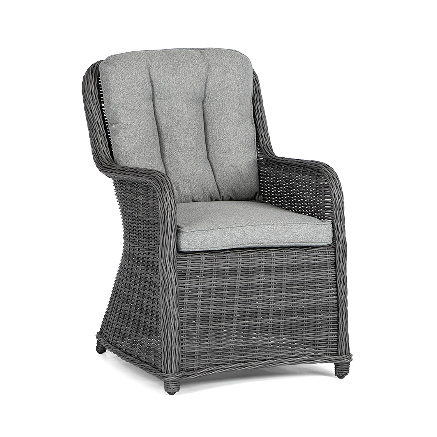 Hastings fåtölj antracitgrå/ljusgrå dyna