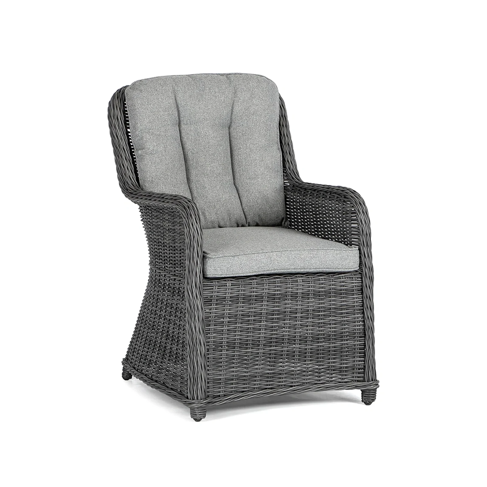 Hastings fåtölj antracitgrå/ljusgrå dyna