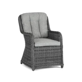 Hastings fåtölj antracitgrå/ljusgrå dyna